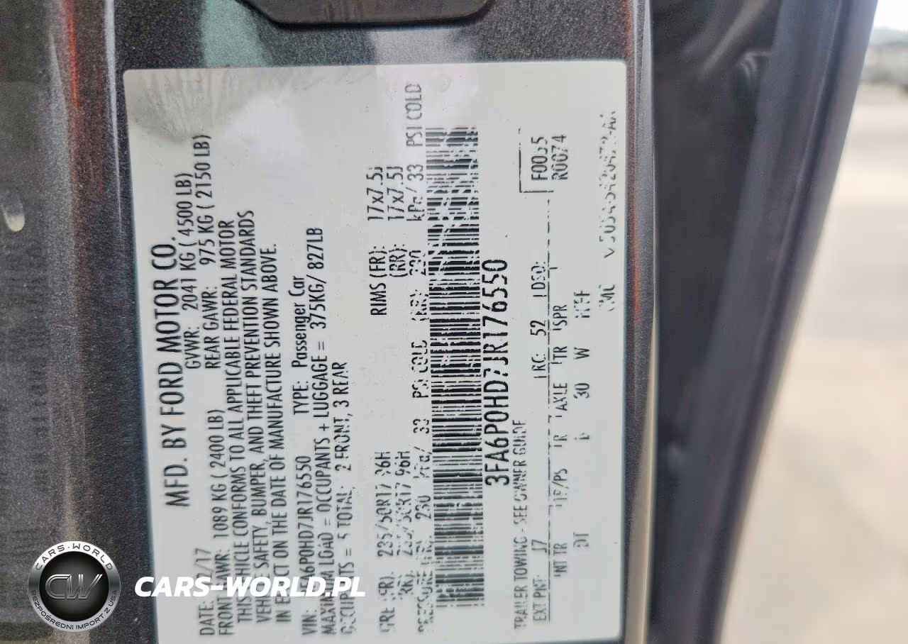 2018 Ford Fusion Se VIN:3FA6P0HD7JR176550 - 12