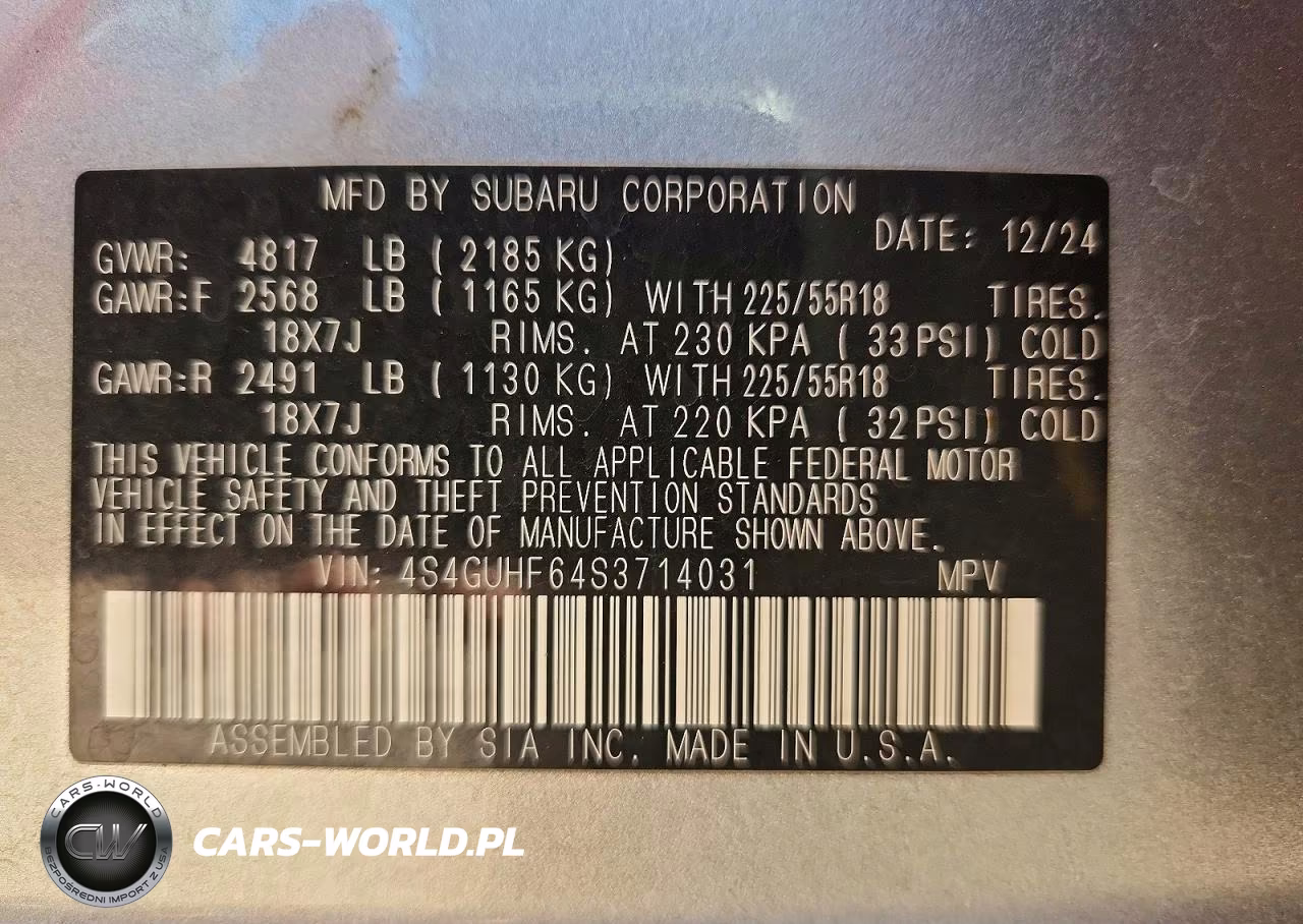 2025 Subaru Crosstrek Sport VIN:4S4GUHF64S3714031 - 13