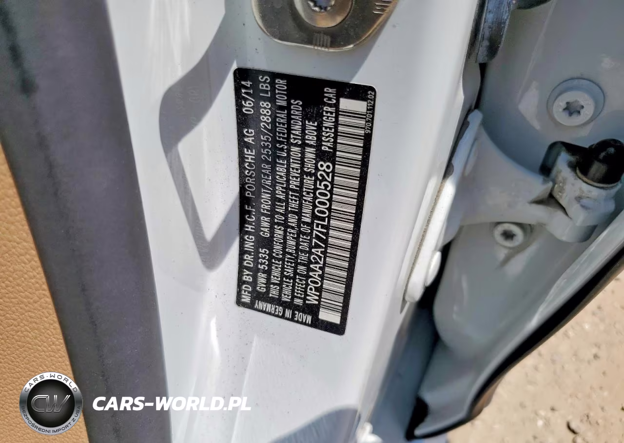 2015 Porsche Panamera 2 VIN:WP0AA2A77FL000528 - 12