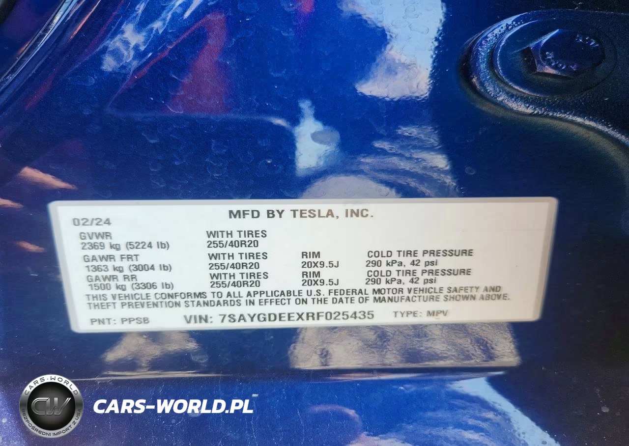 2024 Tesla Model Y VIN:7SAYGDEEXRF025435 - 12
