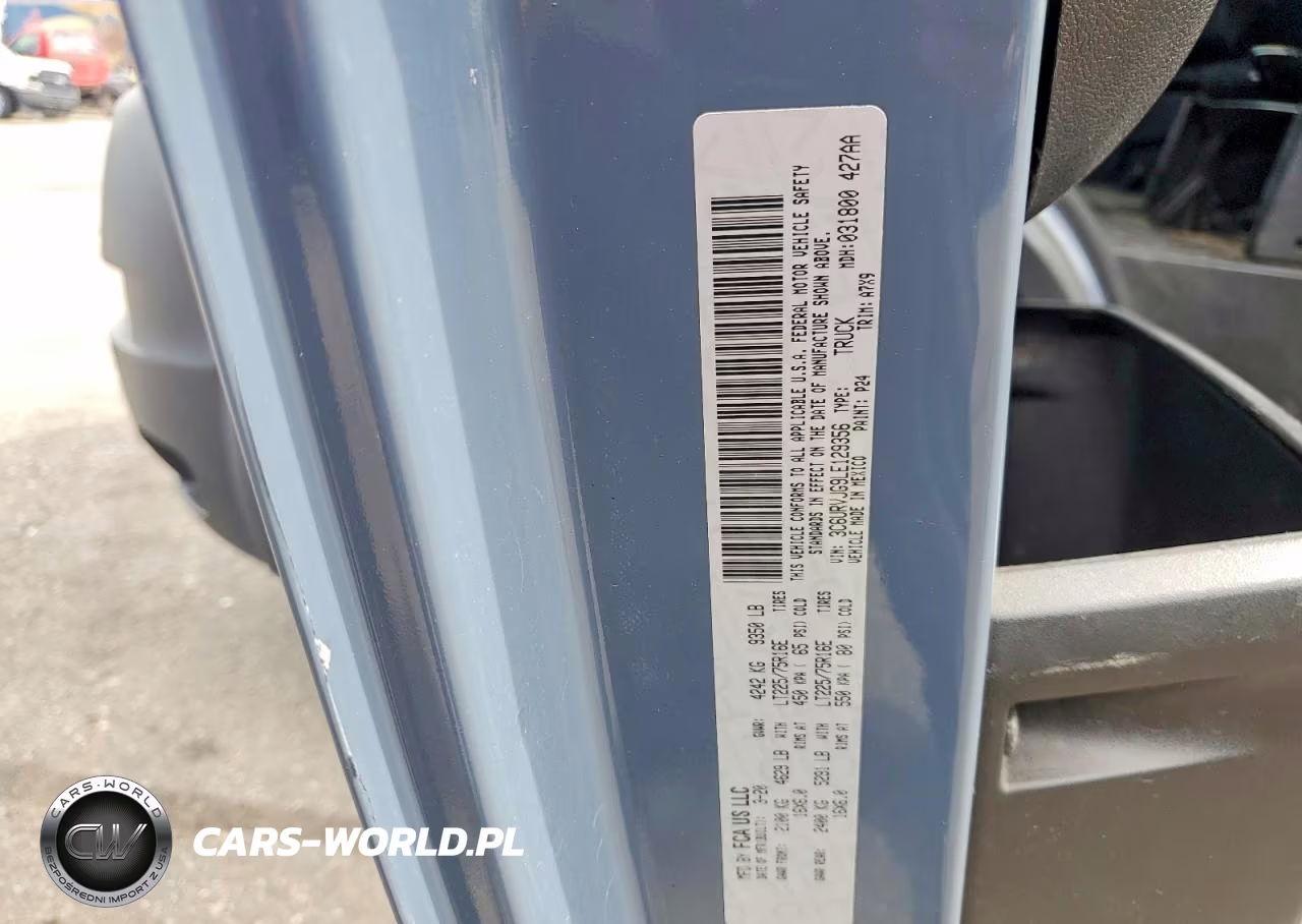 2020 Ram Promaster 3500 Delivery Van VIN:3C6URVJG9LE129356 - 12