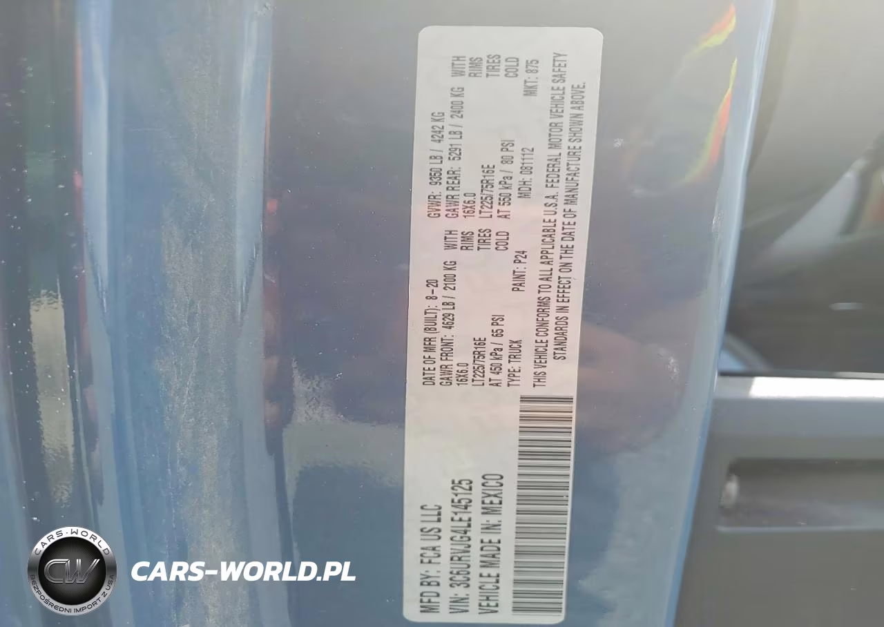 2020 Ram Promaster 3500 Delivery Van VIN:3C6URVJG4LE145125 - 13