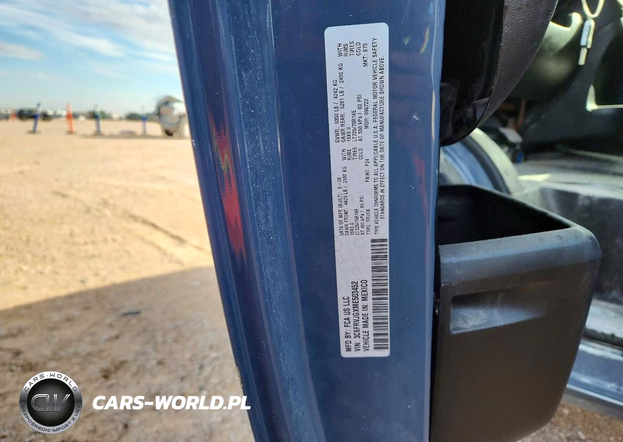 2021 Ram Promaster 3500 Delivery Van VIN:3C6FRVJGXME503452 - 13
