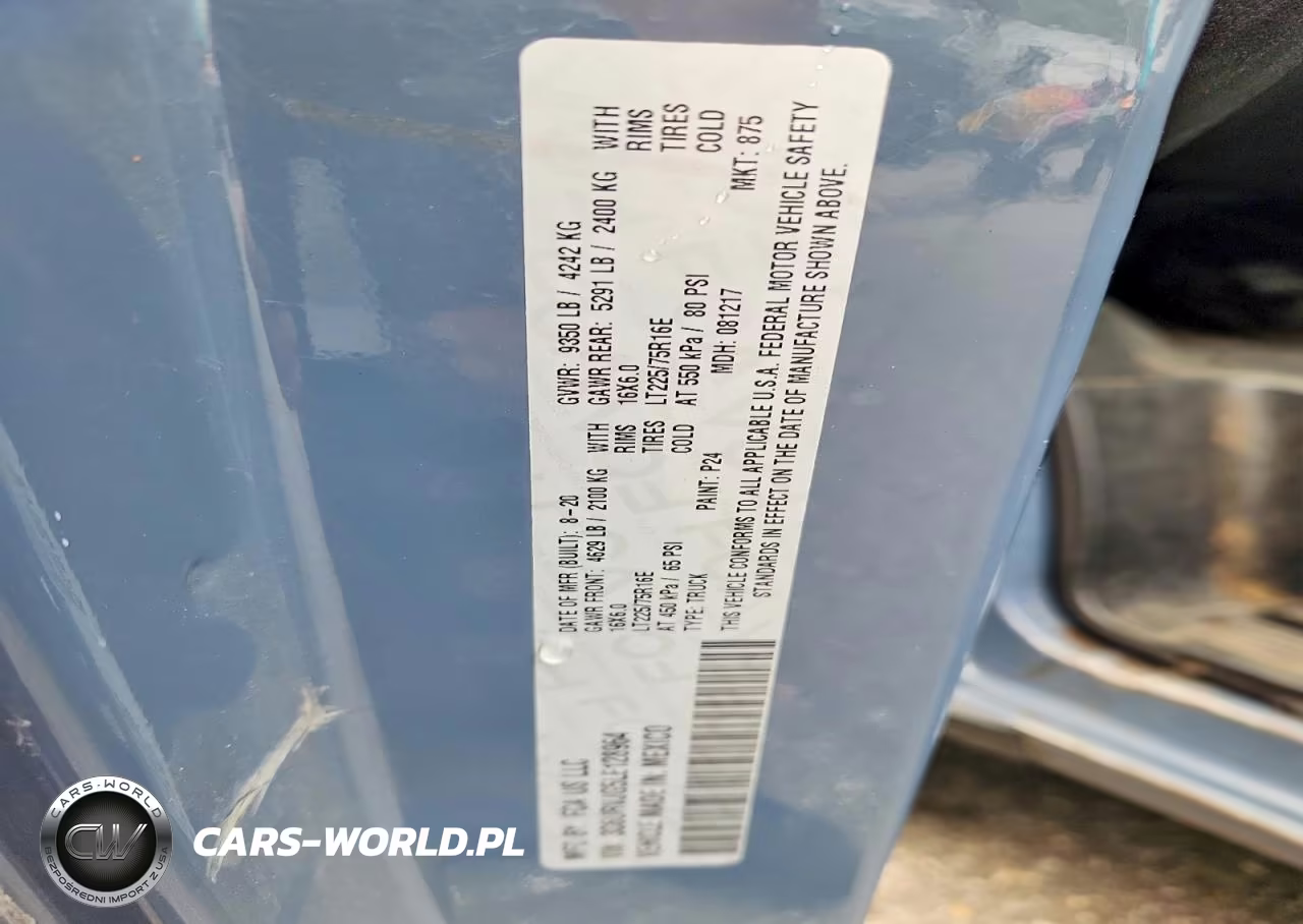2020 Ram Promaster 3500 Delivery Van VIN:3C6URVJG5LE128964 - 13