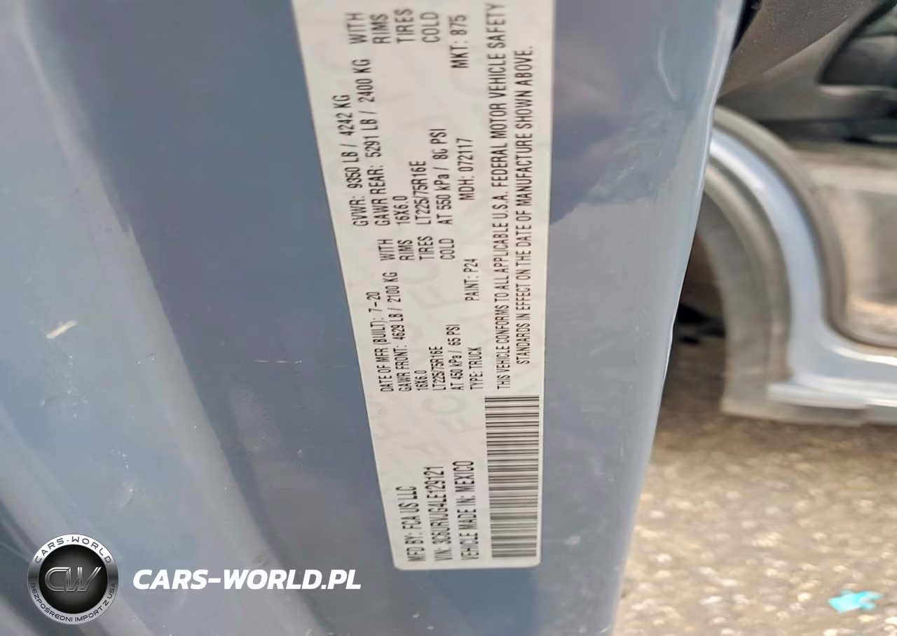 2020 Ram Promaster 3500 Delivery Van VIN:3C6URVJG4LE129121 - 13