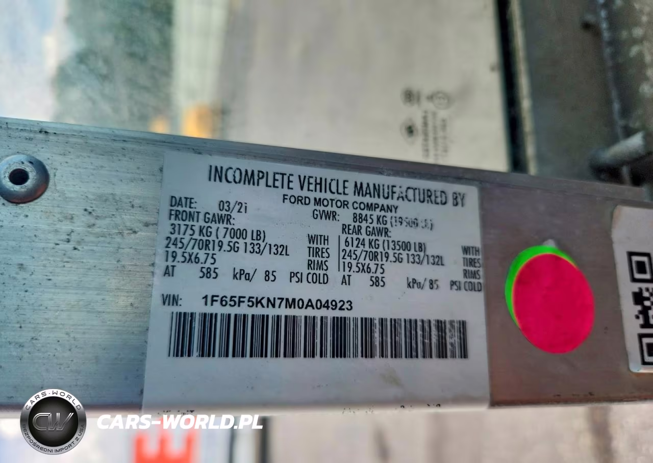 2021 Ford F59 Delivery Truck VIN:1F65F5KN7M0A04923 - 13