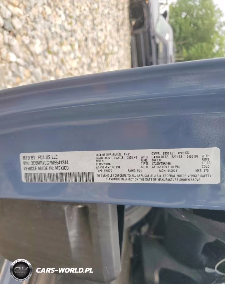 2021 Ram Promaster 3500 Delivery Van VIN:3C6MRVJG7ME541244 - 13