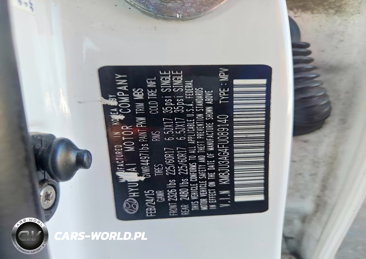 2015 Hyundai Tucson Se VIN:KM8JU3AG4FU089140 - 13