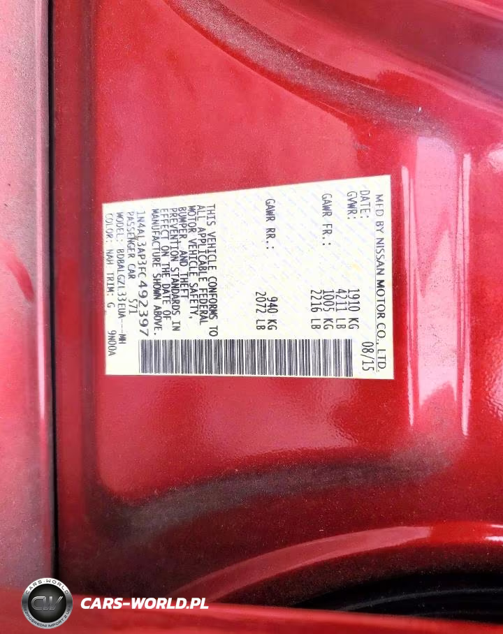 2015 Nissan Altima 2.5 S VIN:1N4AL3AP3FC492397 - 12