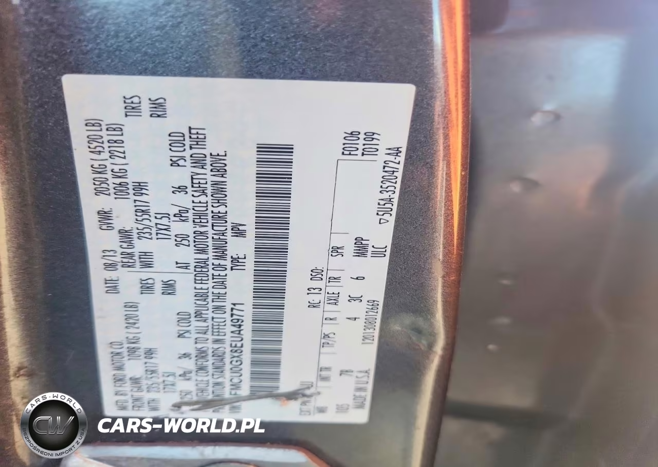 2014 Ford Escape Se VIN:1FMCU0GX8EUA49771 - 13