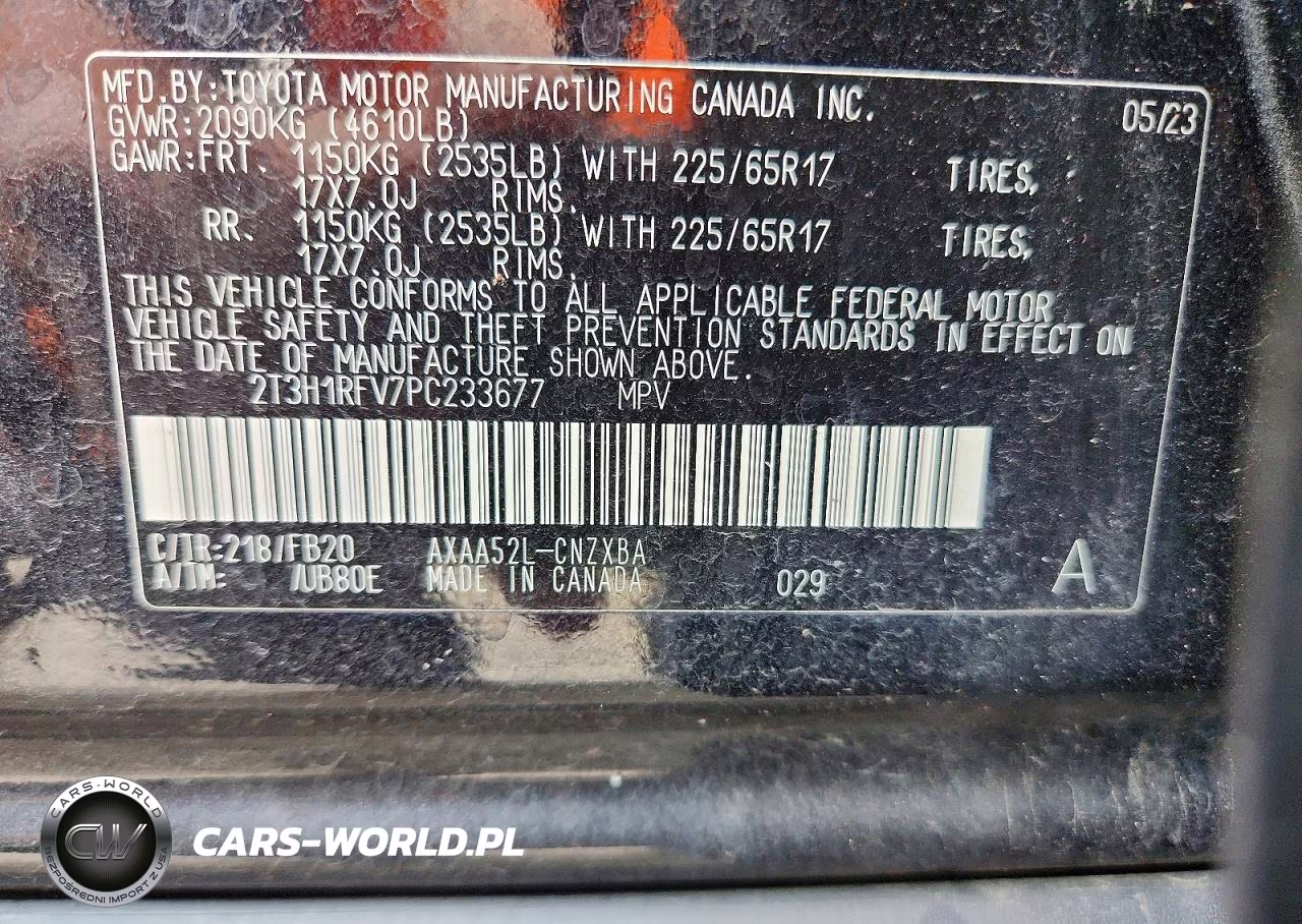 2023 Toyota Rav4 Le VIN:2T3H1RFV7PC233677 - 13