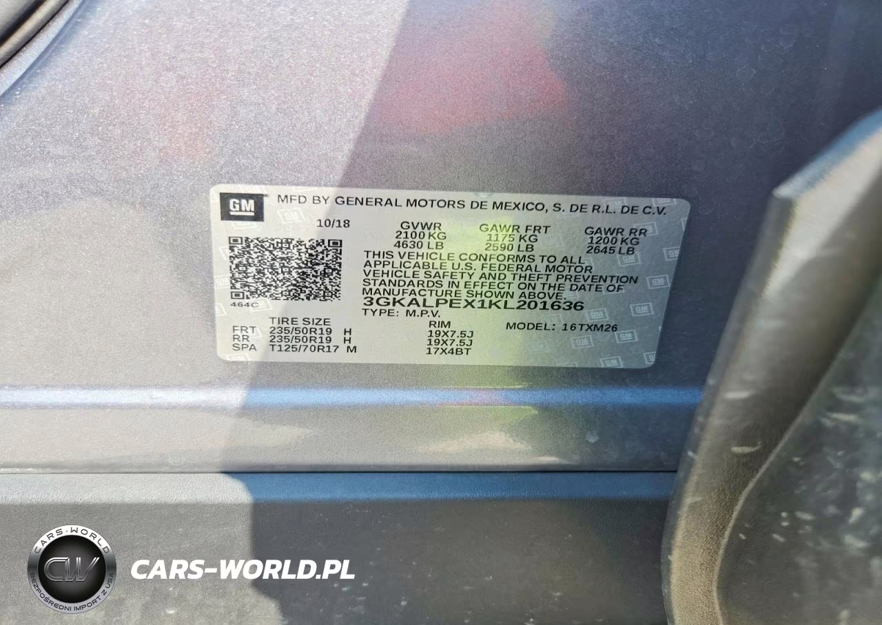 2019 GMC Terrain Slt VIN:3GKALPEX1KL201636 - 14