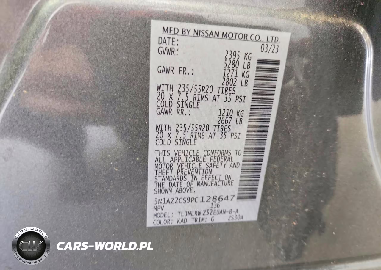 2023 Nissan Murano Sl VIN:5N1AZ2CS9PC128647 - 13