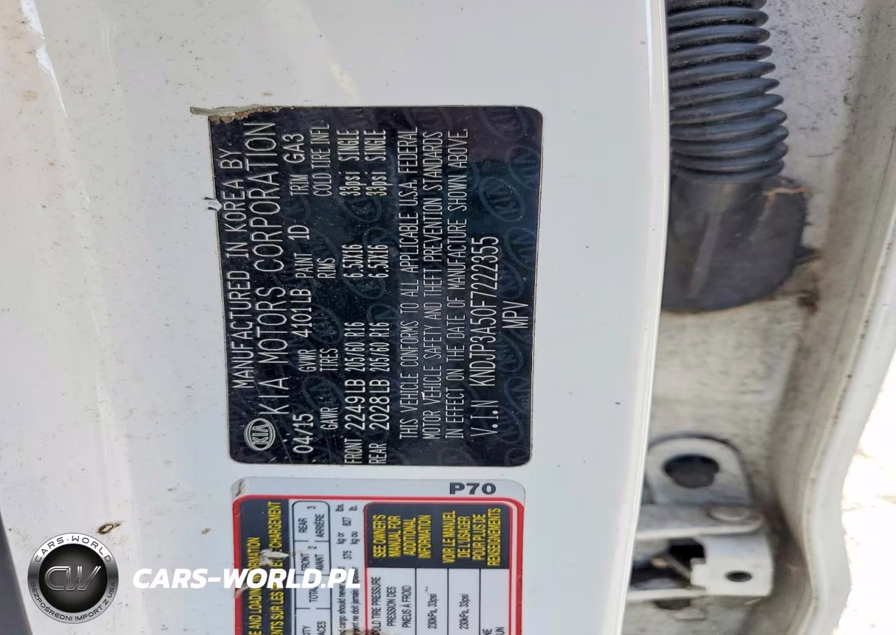 2015 Kia Soul + VIN:KNDJP3A50F7222355 - 12