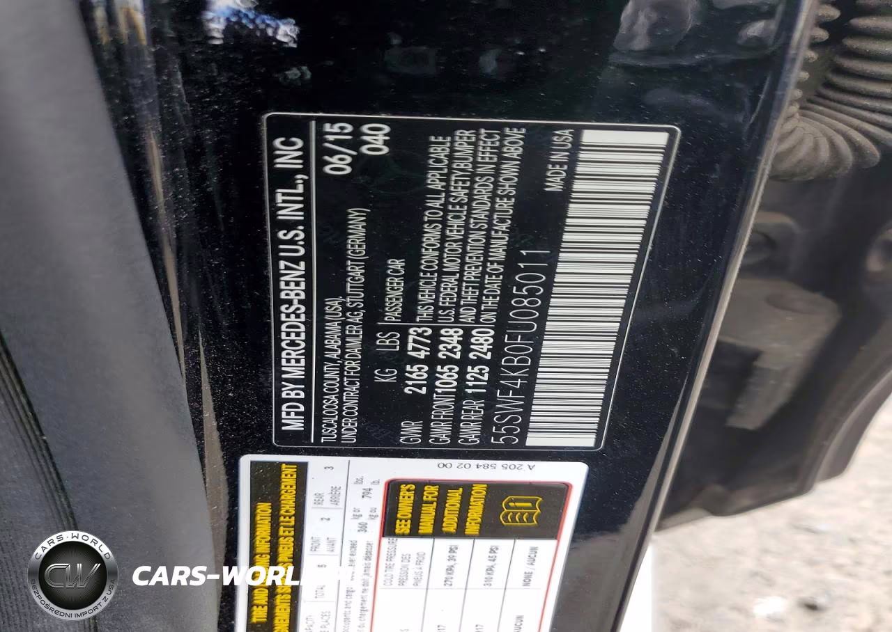 2015 Mercedes-Benz C 300 4Matic VIN:55SWF4KB0FU085011 - 12