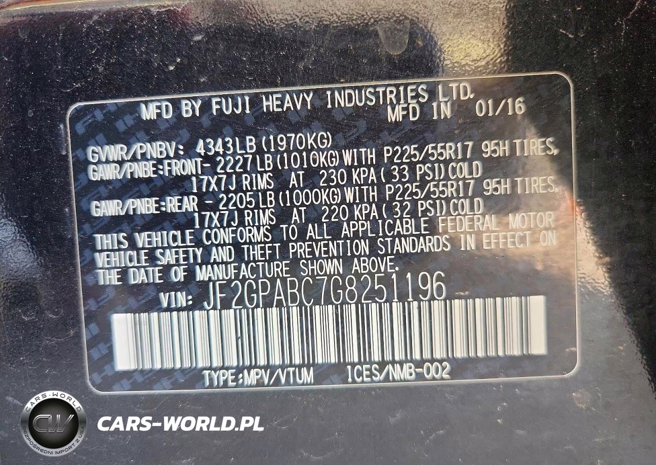 2016 Subaru Crosstrek Premium VIN:JF2GPABC7G8251196 - 13