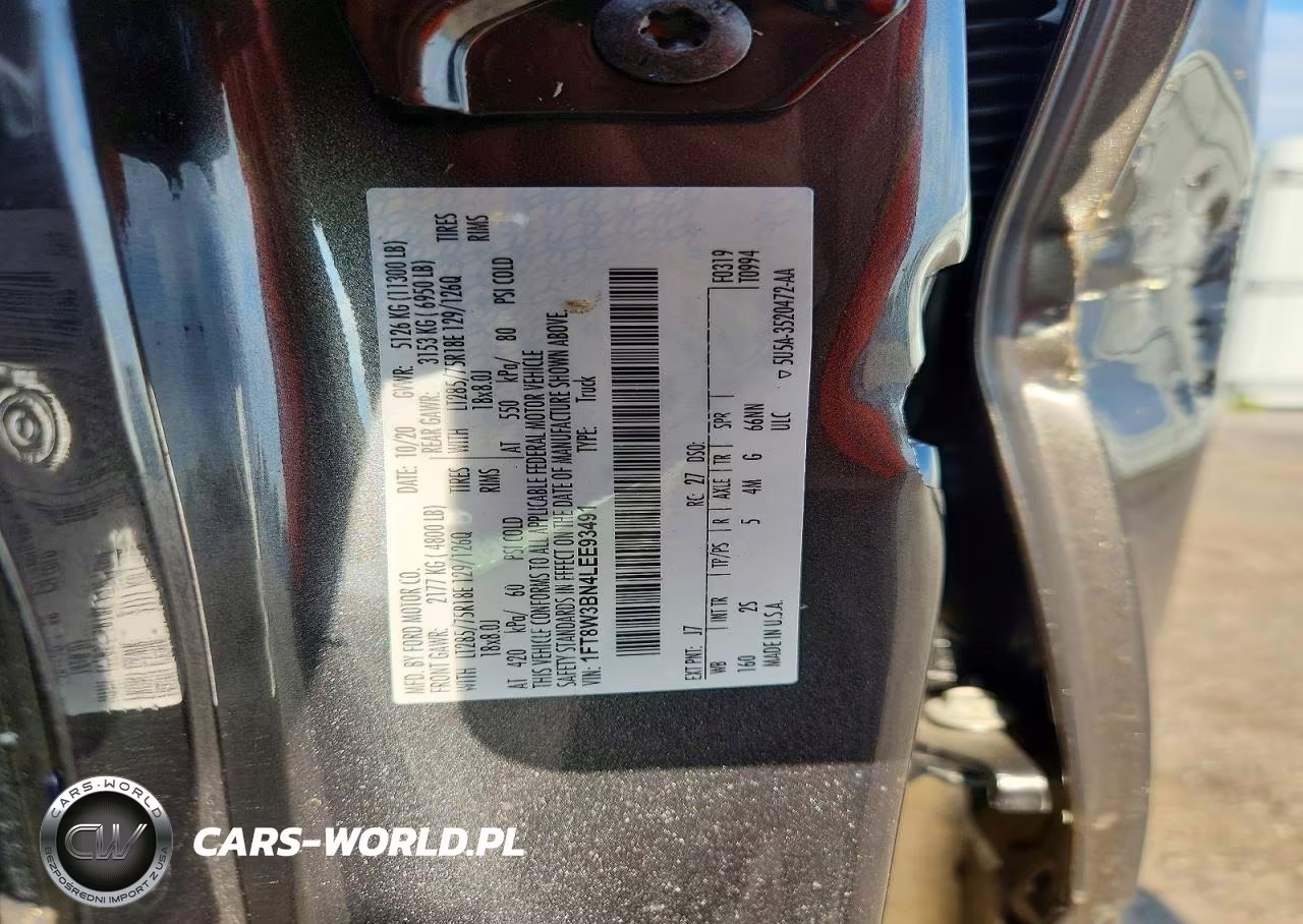 2020 Ford F350 Super Duty VIN:1FT8W3BN4LEE93491 - 12