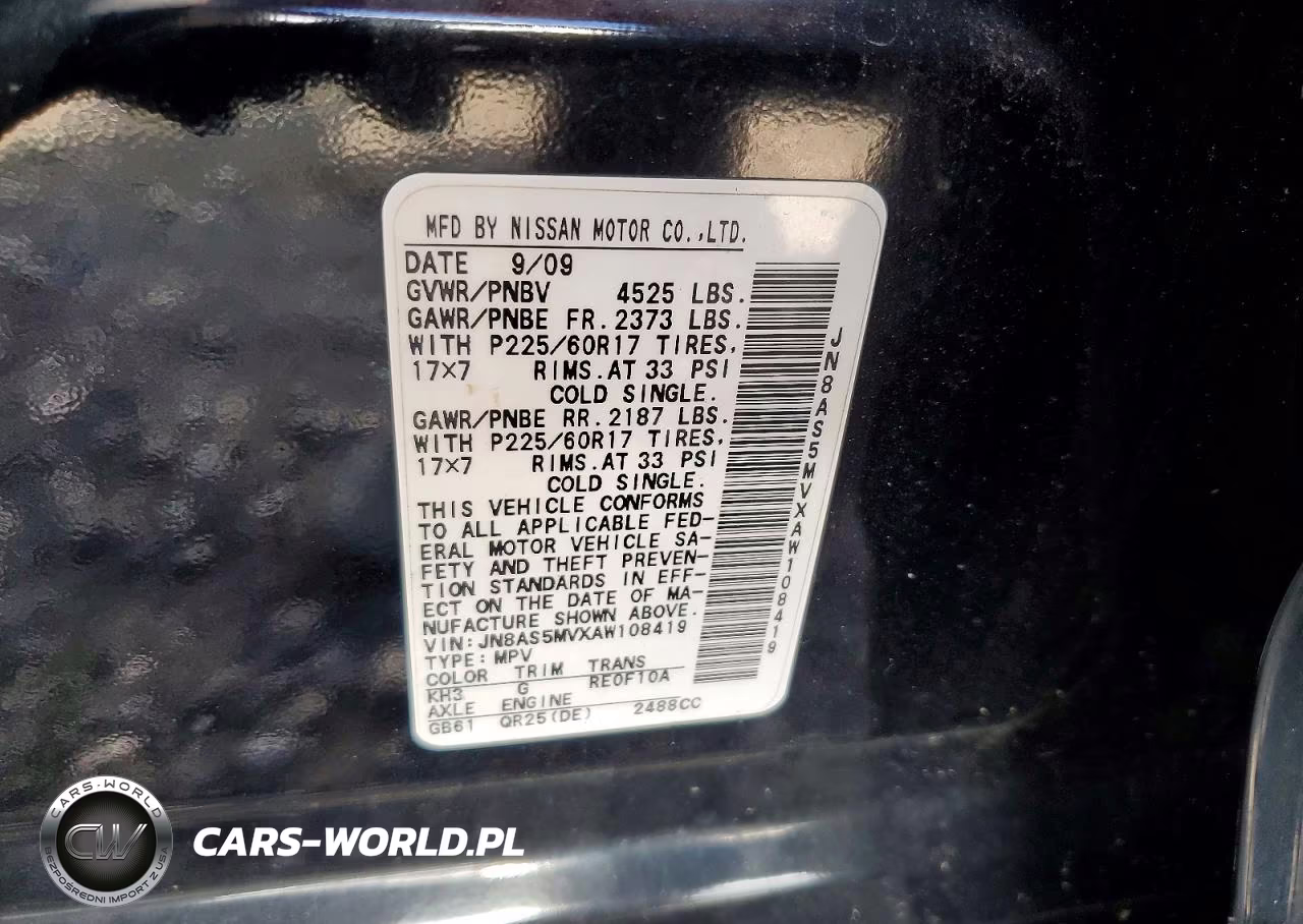 2010 Nissan Rogue S VIN:JN8AS5MVXAW108419 - 13