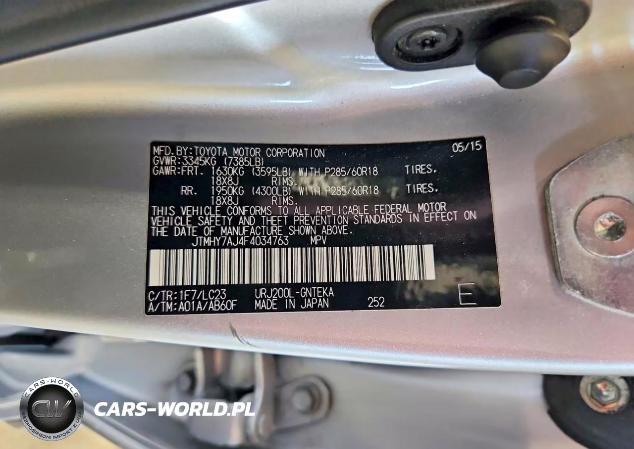 2015 Toyota Land Cruiser Base VIN:JTMHY7AJ4F4034763 - 13