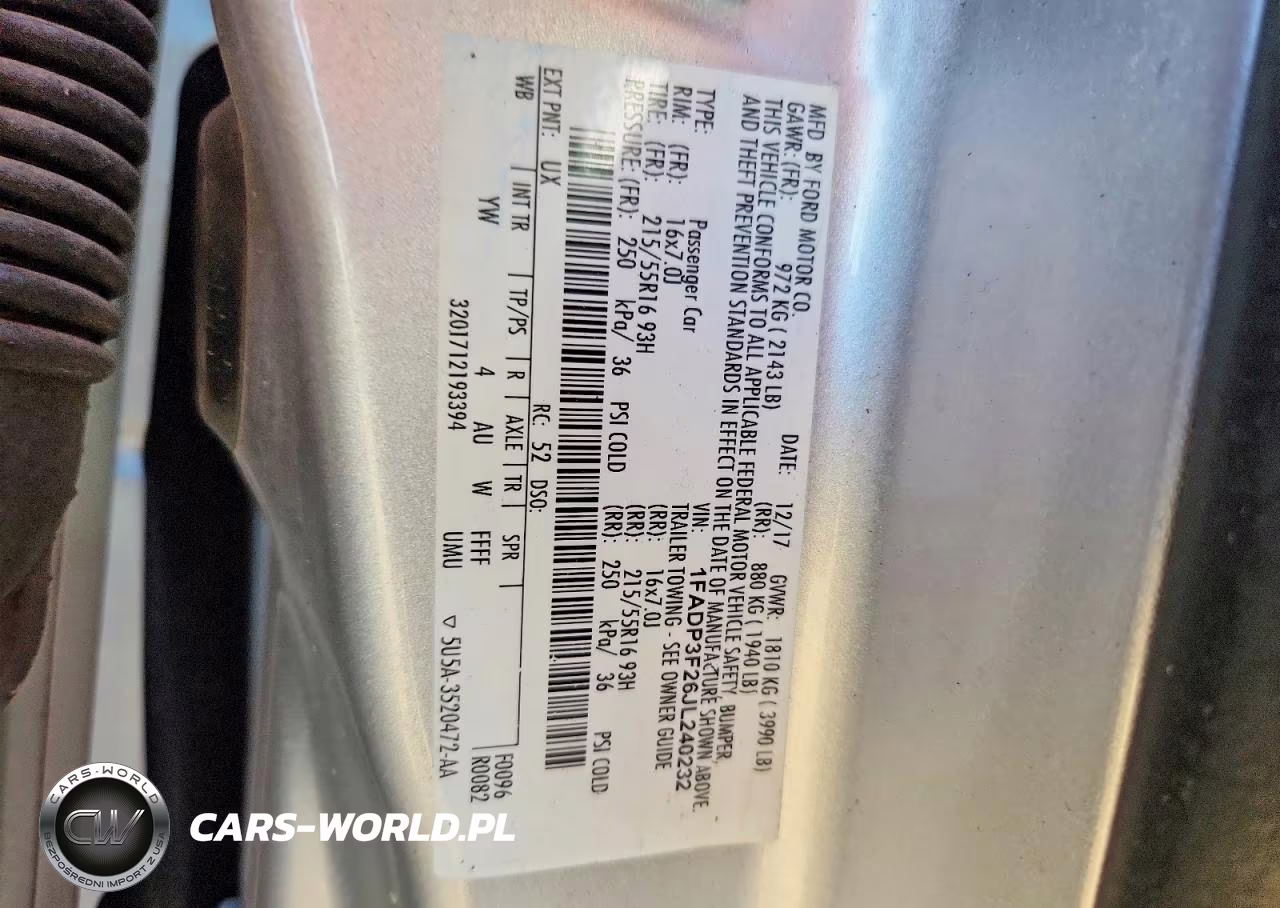 2018 Ford Focus Se VIN:1FADP3F26JL240232 - 12