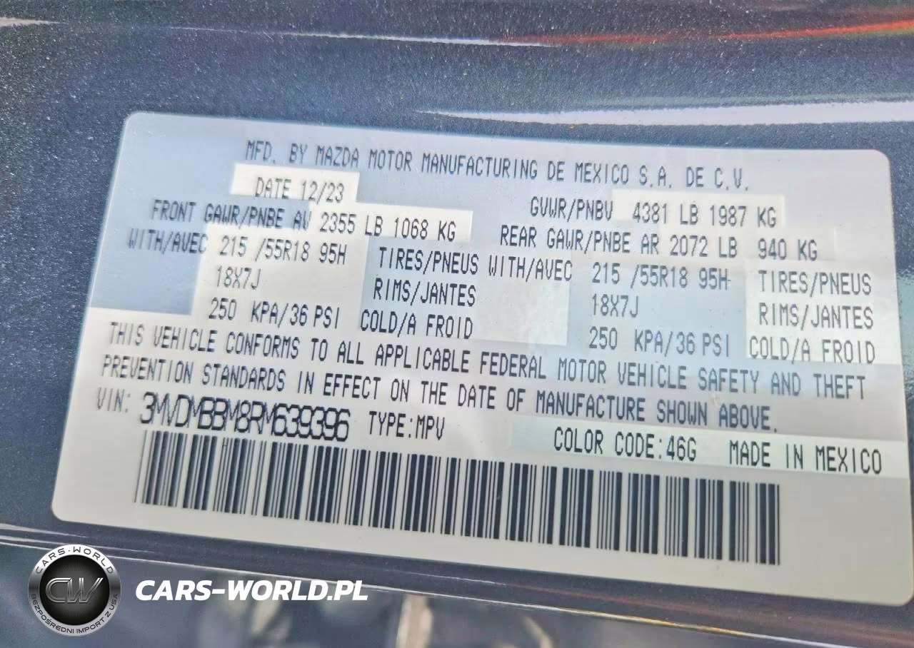 2024 Mazda Cx-30 2.5 S Select Sport VIN:3MVDMBBM8RM639396 - 13