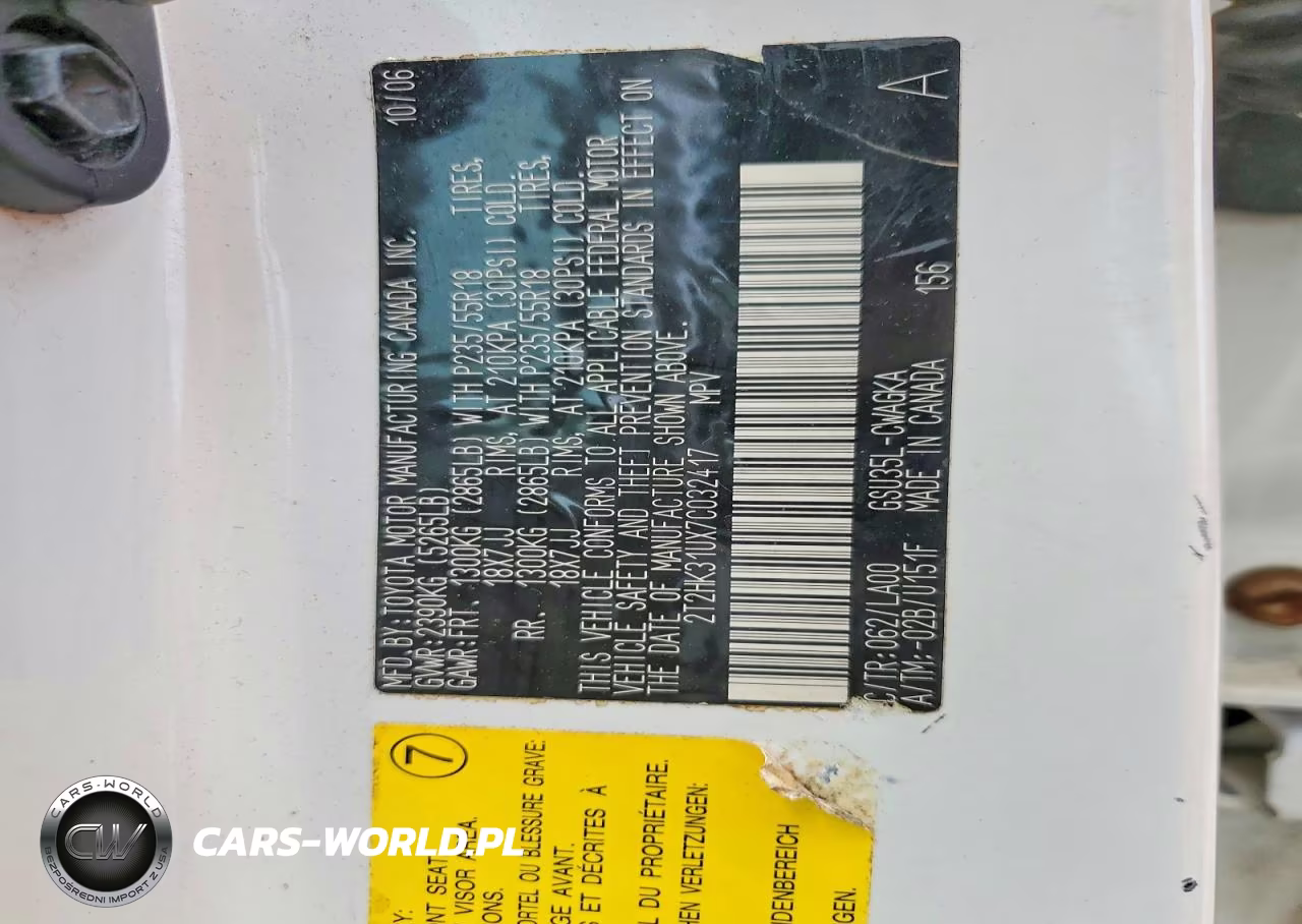 2007 Lexus Rx 350 VIN:2T2HK31UX7C032417 - 14