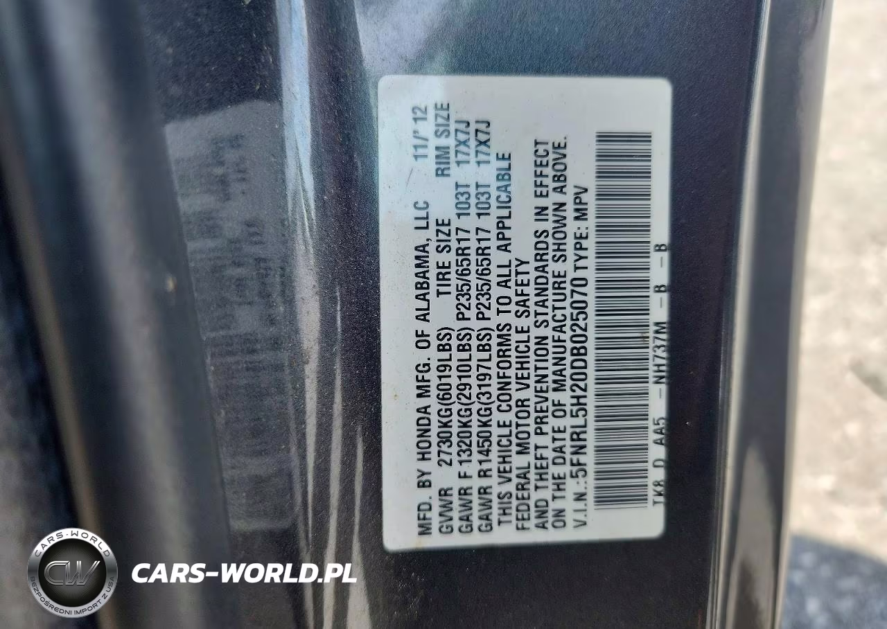 2013 Honda Odyssey Lx VIN:5FNRL5H20DB025070 - 13