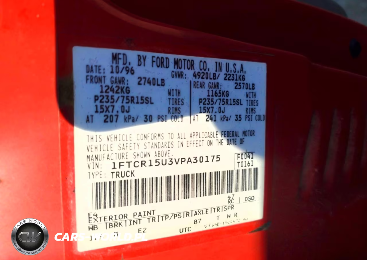 1997 Ford Ranger Super Cab VIN:1FTCR15U3VPA30175 - 12