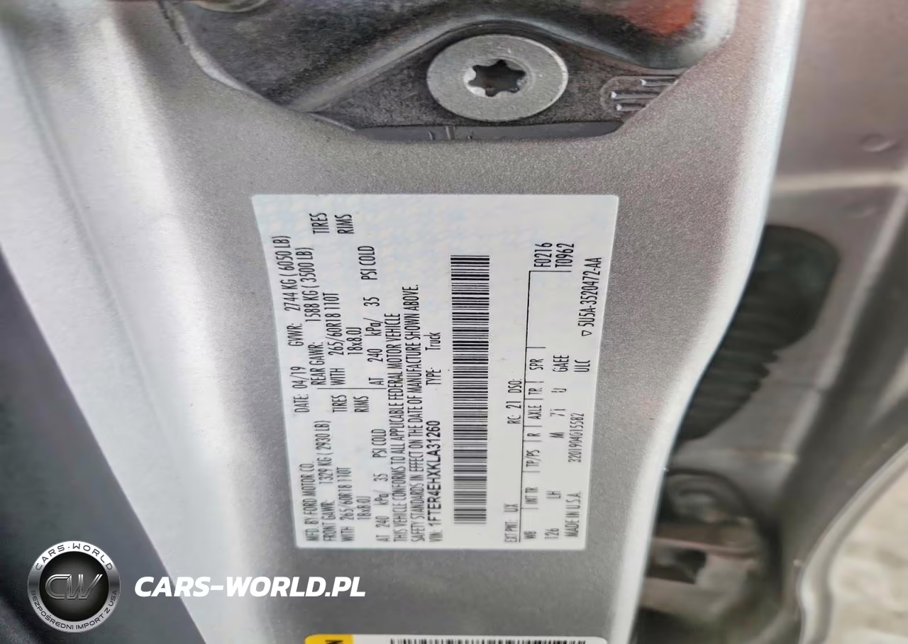 2019 Ford Ranger Xl VIN:1FTER4EHXKLA31260 - 12
