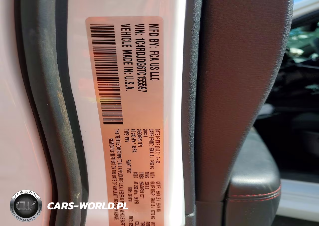 2026 Dodge Durango Gt VIN:1C4RDJDG6TC155597 - 13