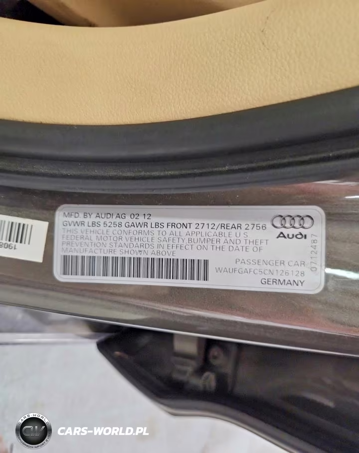 2012 Audi A6 Premium VIN:WAUFGAFC5CN126128 - 12