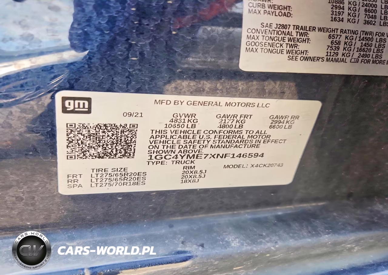 2022 Chevrolet Silverado K2500 Custom VIN:1GC4YME7XNF146594 - 12