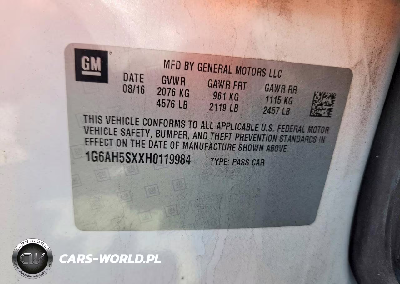 2017 Cadillac Ats Luxury VIN:1G6AH5SXXH0119984 - 12