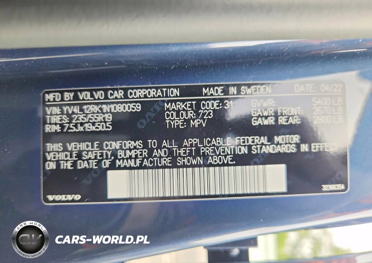 2022 Volvo Xc60 B5 Momentum VIN:YV4L12RK1N1080059 - 14
