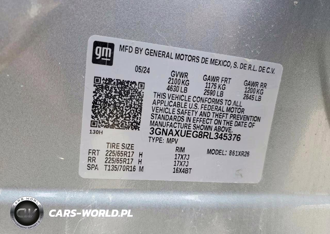 2024 Chevrolet Equinox Lt VIN:3GNAXUEG8RL345376 - 13