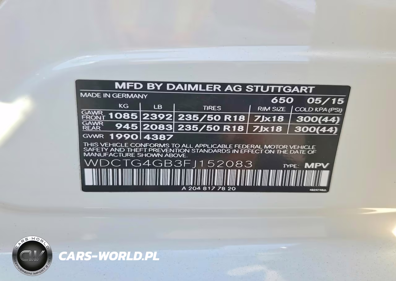 2015 Mercedes-Benz Gla 250 4Matic VIN:WDCTG4GB3FJ152083 - 13