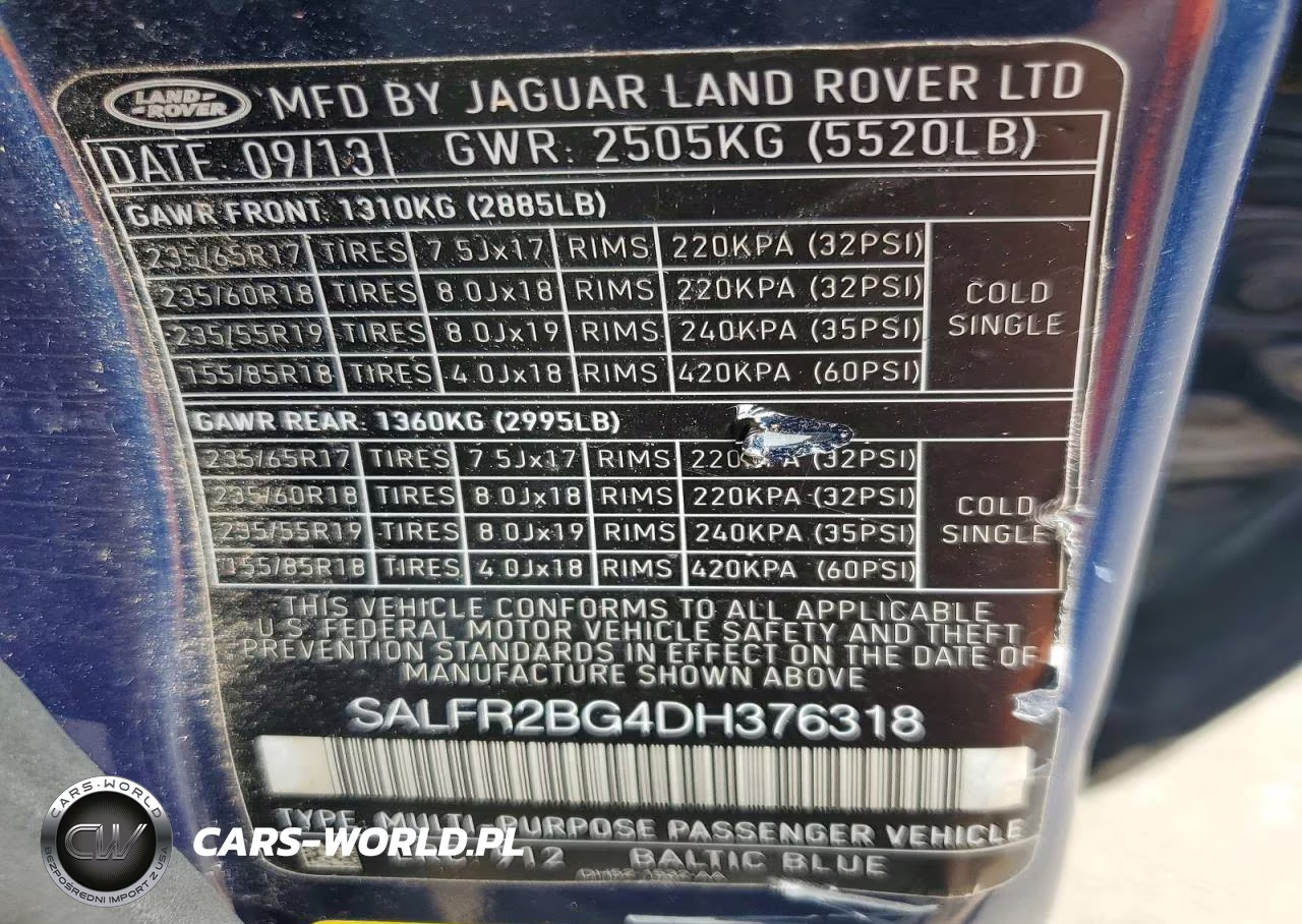 2013 Land Rover Lr2 VIN:SALFR2BG4DH376318 - 13