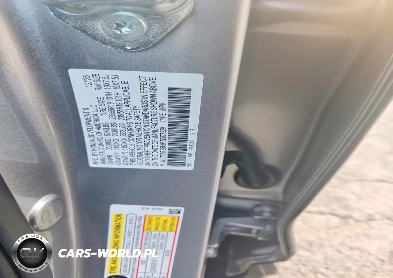 2026 Honda Crv Sport Touring VIN:7FARS6H96TE078929 - 13