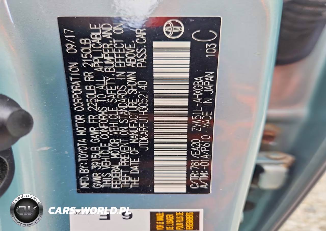 2017 Toyota Prius Four VIN:JTDKARFU1H3052140 - 12