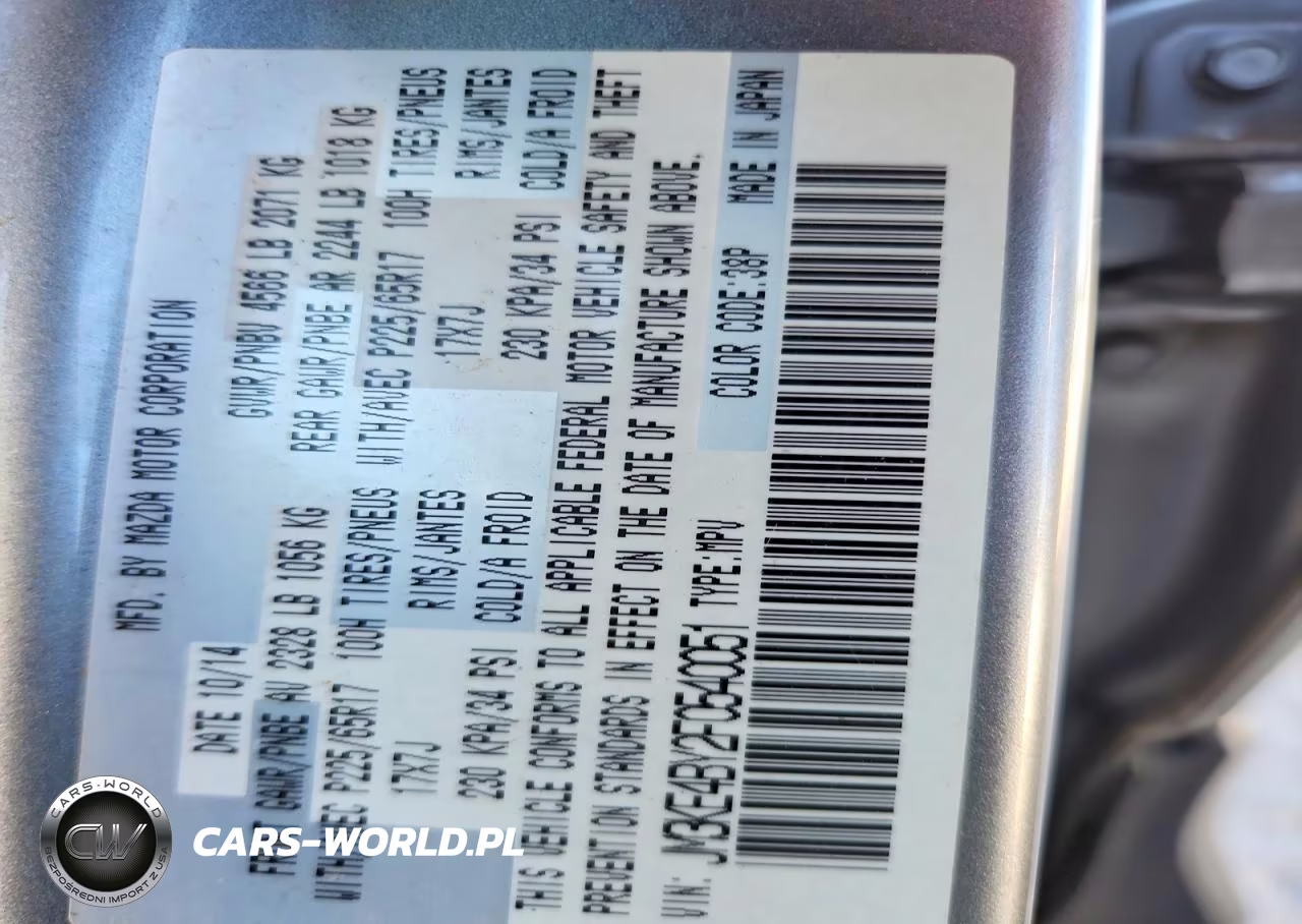 2015 Mazda Cx-5 Sport VIN:JM3KE4BY2F0540051 - 13
