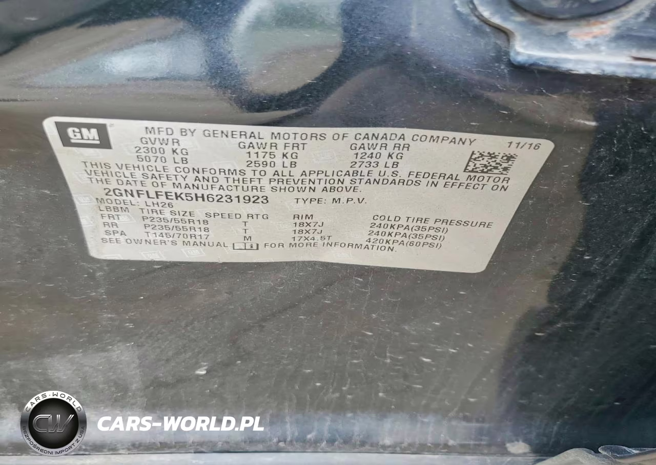 2017 Chevrolet Equinox Lt VIN:2GNFLFEK5H6231923 - 13