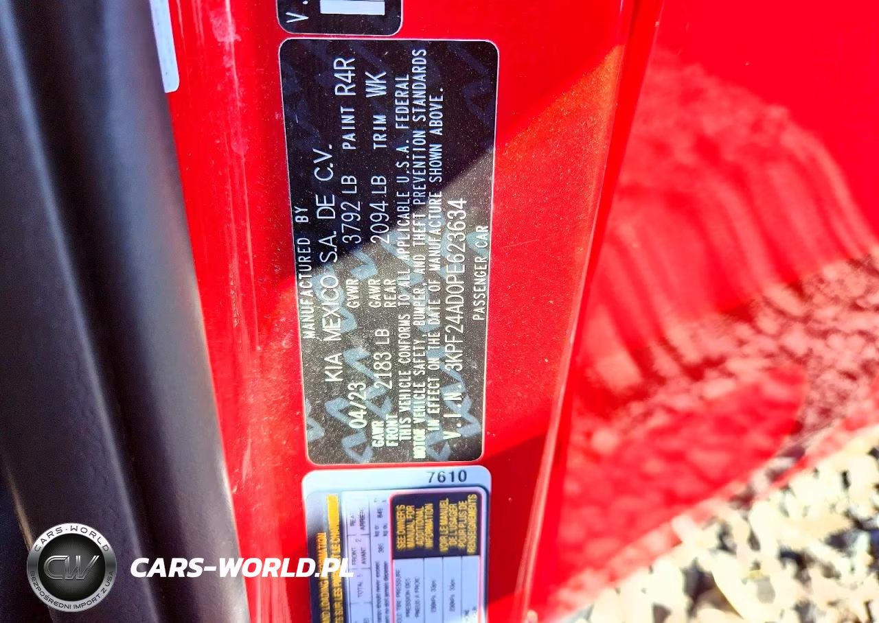 2023 Kia Forte Lxs VIN:3KPF24AD0PE623634 - 12