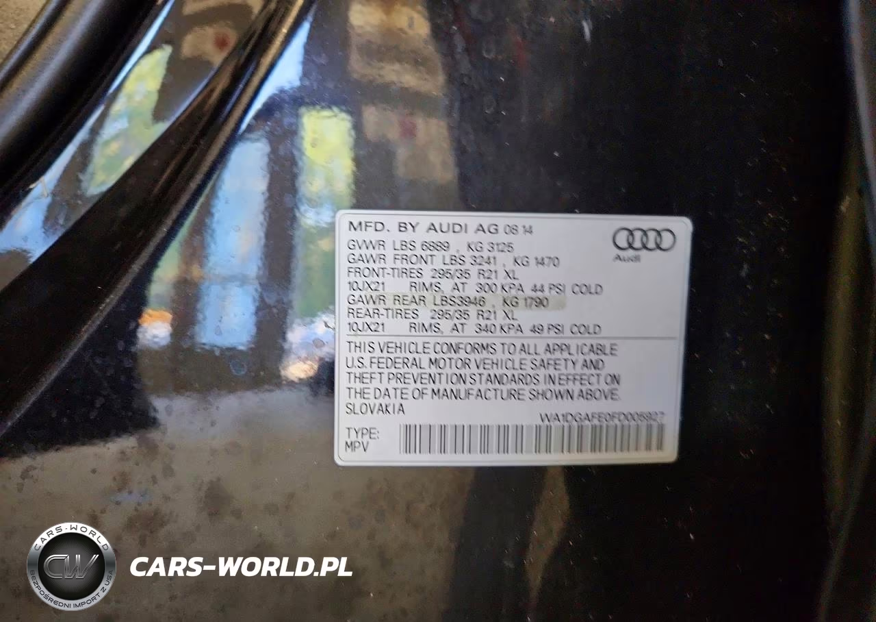 2015 Audi Q7 Prestige VIN:WA1DGAFE0FD005927 - 13