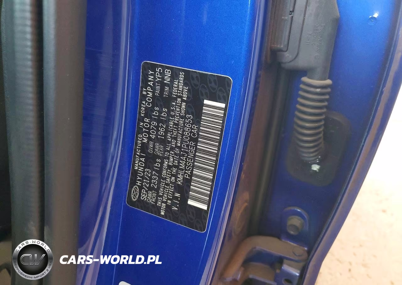2023 Hyundai Elantra Blue VIN:KMHLM4AJ1PU088653 - 13
