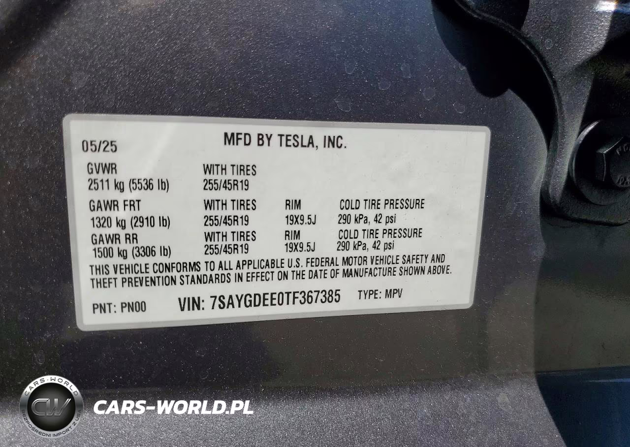 2026 Tesla Model Y VIN:7SAYGDEE0TF367385 - 12