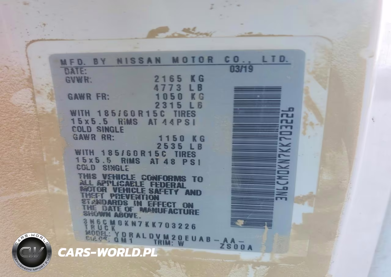 2019 Nissan Nv200 Van VIN:3N6CM0KN7KK703226 - 13