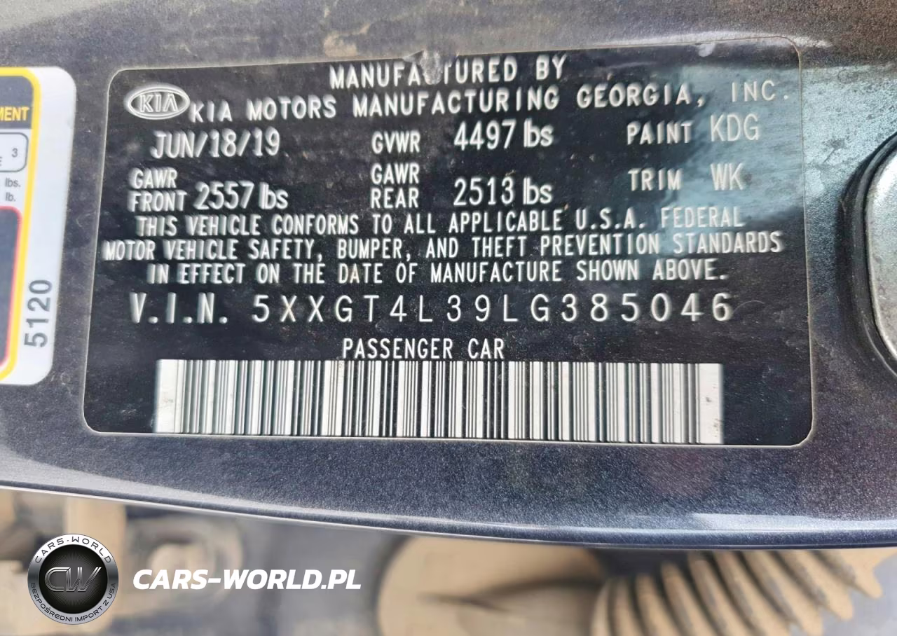 2020 Kia Optima Lx VIN:5XXGT4L39LG385046 - 12