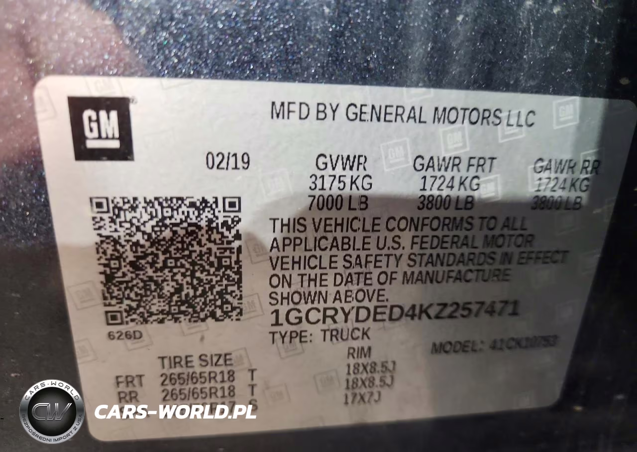 2019 Chevrolet Silverado K1500 Lt VIN:1GCRYDED4KZ257471 - 12