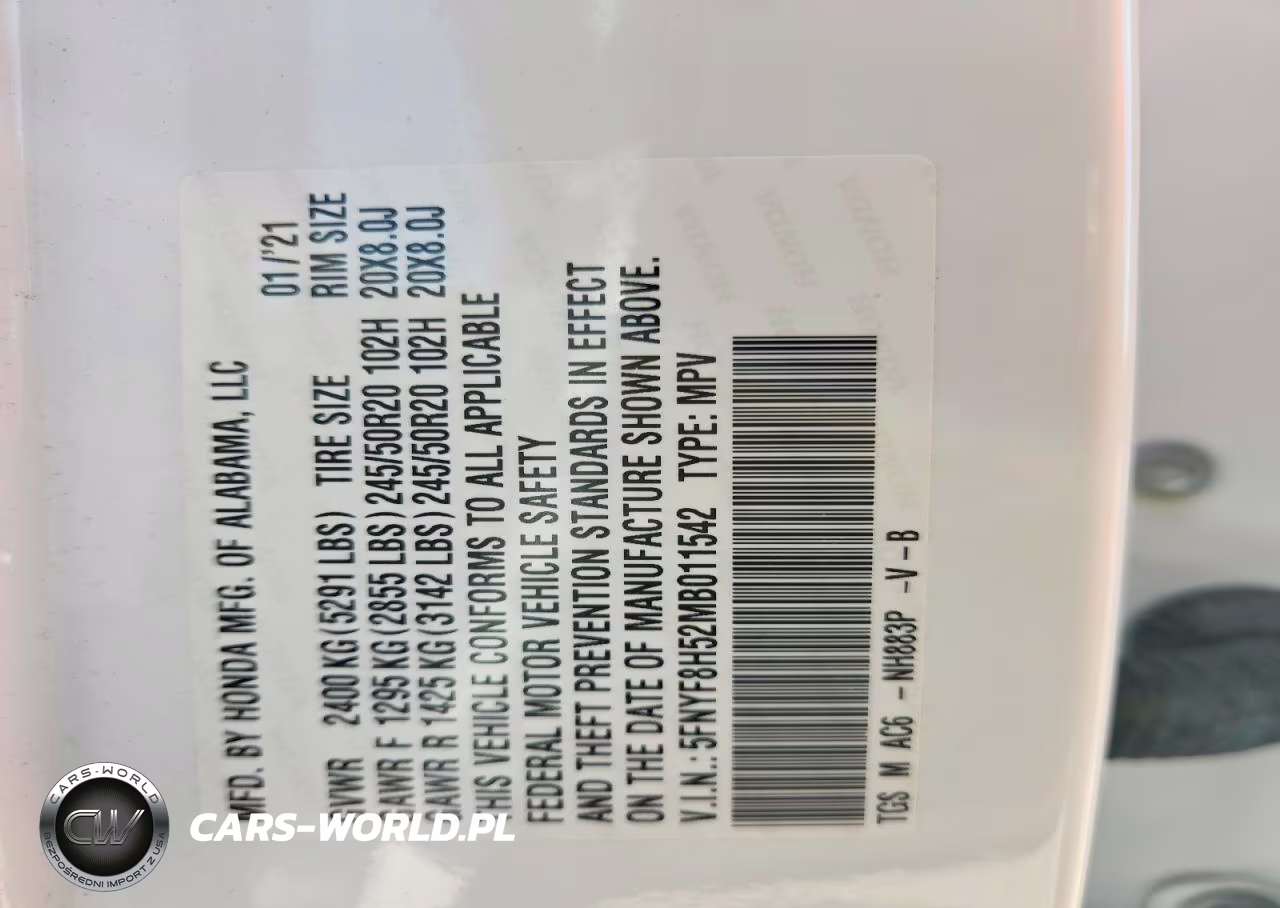 2021 Honda Passport Exl VIN:5FNYF8H52MB011542 - 13