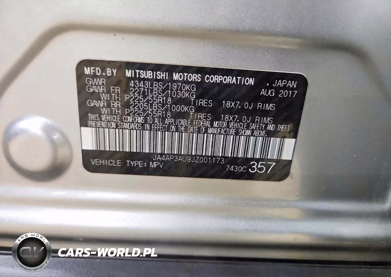 2018 Mitsubishi Outlander Sport Es VIN:JA4AP3AU9JZ001173 - 13